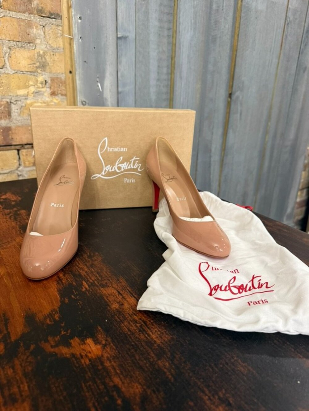 Christian Louboutin Patent Pumppie 85 Pumps NEW